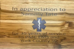 Custom Wood and Epoxy Plaque