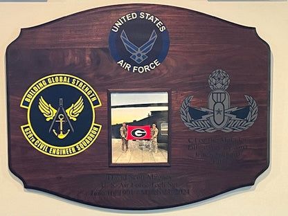 Custom Wood and Epoxy Plaque