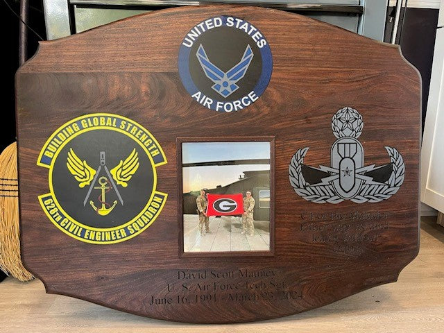 Custom Wood and Epoxy Plaque